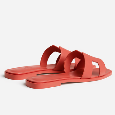 Hermes Oran Sandals-Rouge tomette
